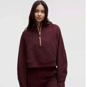 Lululemon Scuba Oversized Half-Zip Hoodie – Magenta Smoke
